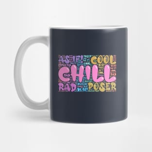 80s Slang Word Art Mug